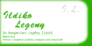 ildiko legeny business card