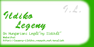 ildiko legeny business card